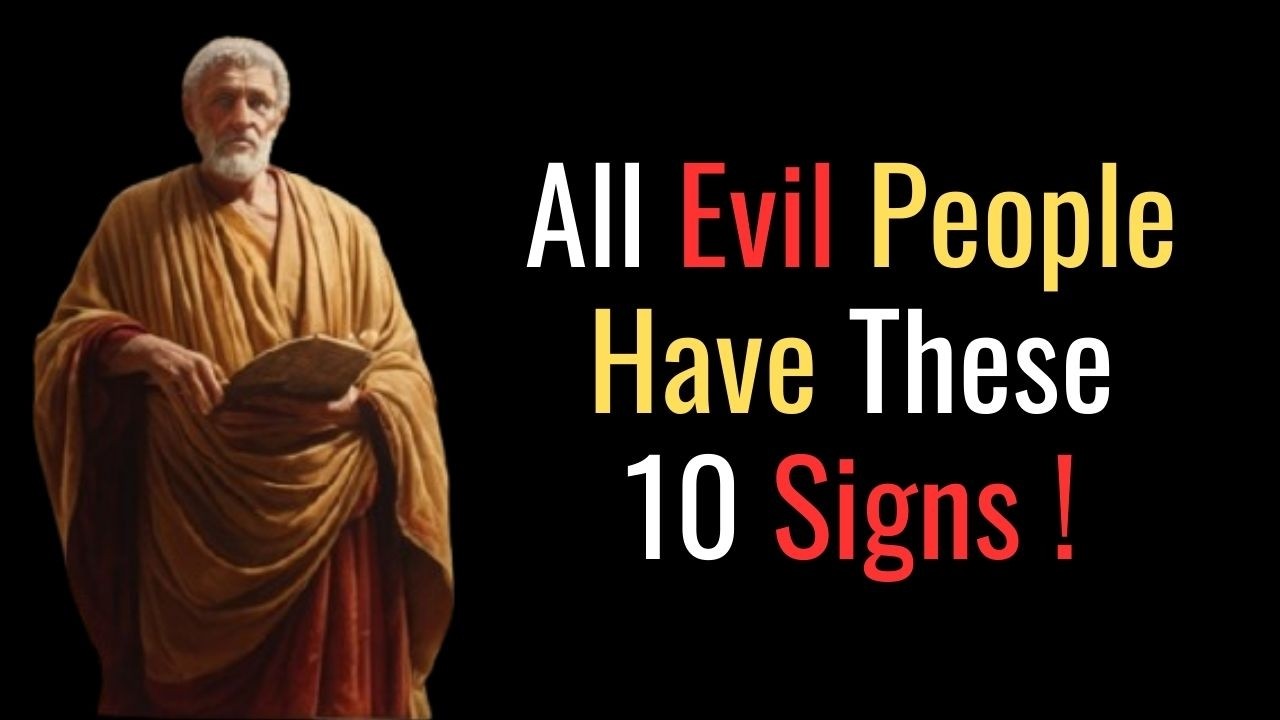 10 RED FLAGS that REVEAL the PERSON Next to You is EVIL Stoic Philosophy