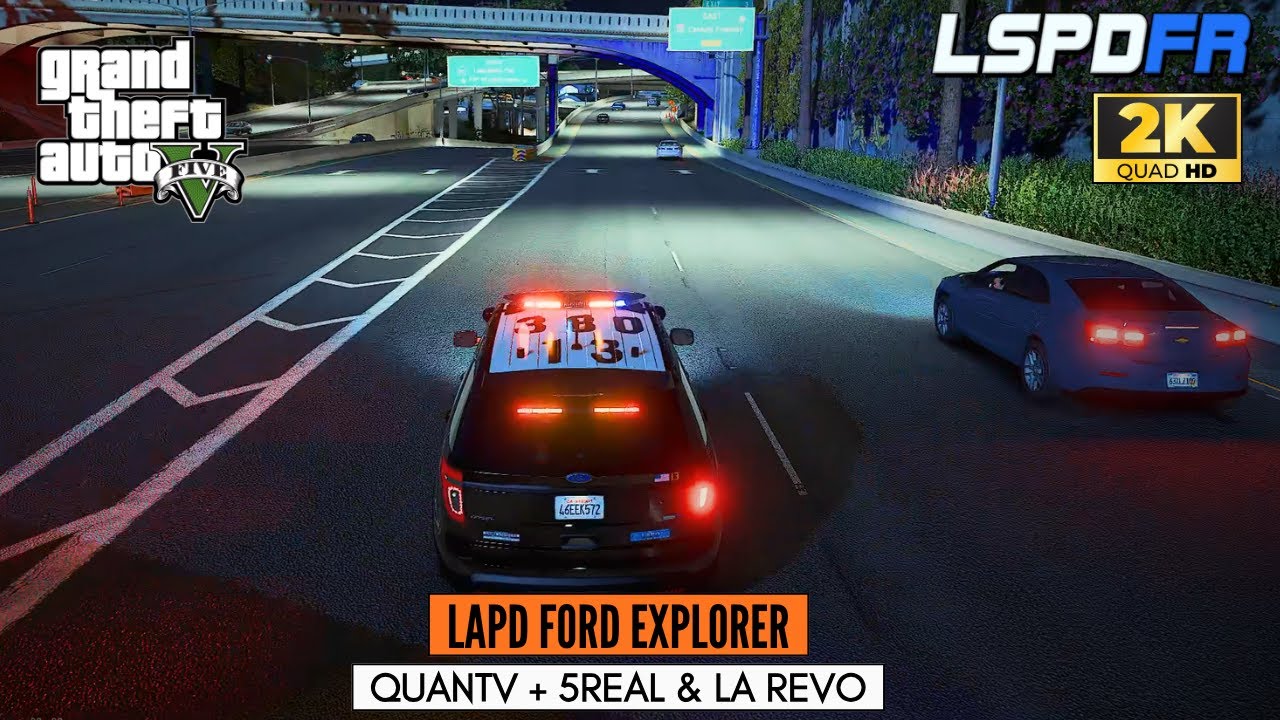 GTA V LSPDFR Gameplay – Late Night Patrol in LAPD Ford Explorer | (1440p 60FPS, No Commentary)