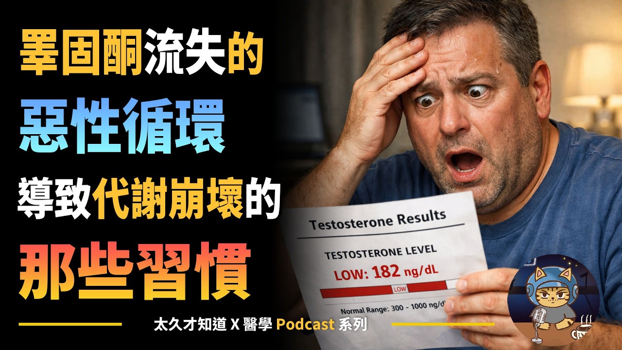 睪固酮流失的惡性循環，導致代謝崩壞的那些習慣