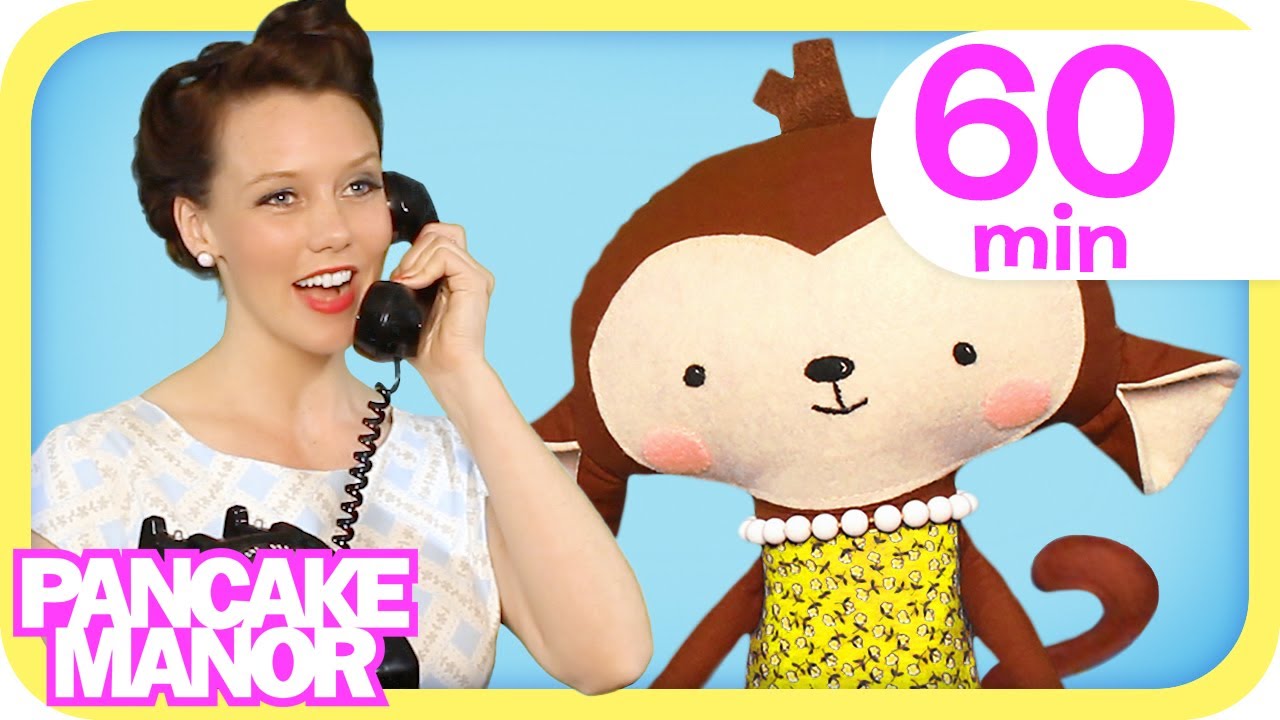 Five Little Monkeys Jumping on the Bed + More Songs for Kids | Pancake Manor