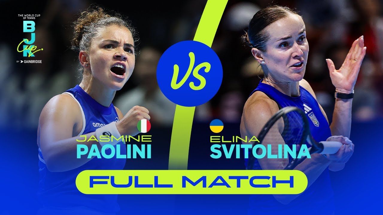 Jasmine Paolini (ITA) v Elina Svitolina (UKR) | 2025 Billie Jean King Cup Finals | FULL MATCH