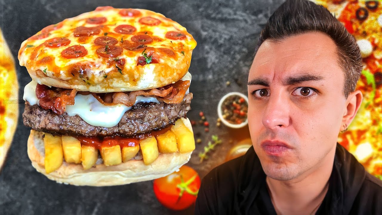 JE TESTE LE PIZZA BURGER ! (le burger le plus improbable)