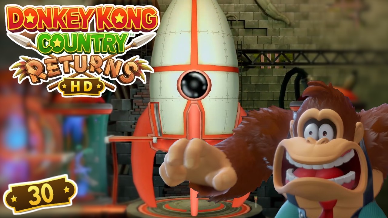 Let´s Play Donkey Kong Country Returns HD #30 –  Wahnsinsmusik 🤪🎶  zum Abheben bereit 🚀🛫