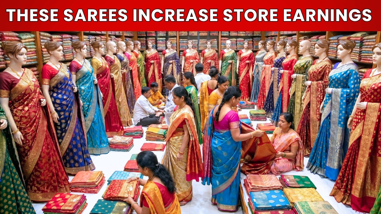 These Sarees Increase Store Earnings 💰| saree wholesale market surat | saree manufacturer