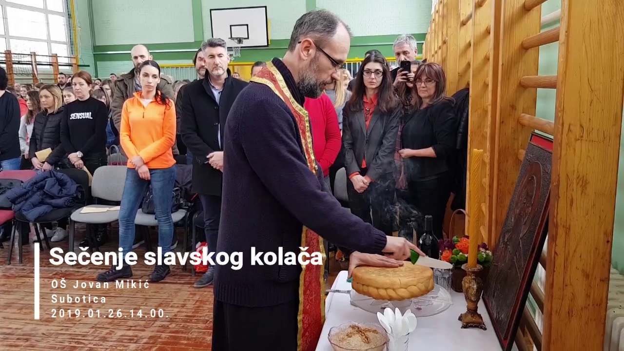Sečenje slavskog kolača