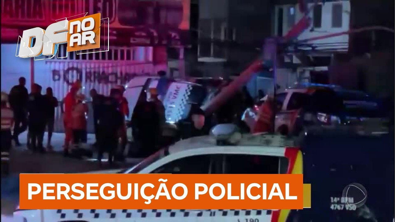 Acidente com viaturas durante perseguição deixa policiais feridos no DF | DF no Ar