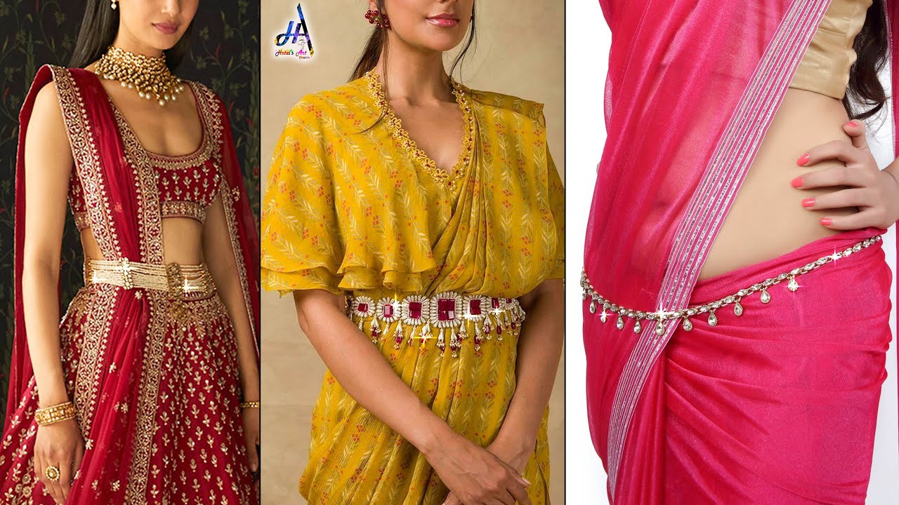 #RichLady - #SareeStyle #LatestFashion #SareeBalte #GirlsDIY #DIYWaistBelt