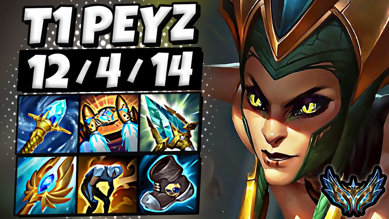 T1 Peyz Cassiopeia vs Yone [ ADC ] Korea Challenger 2489 LP | Patch 26.14