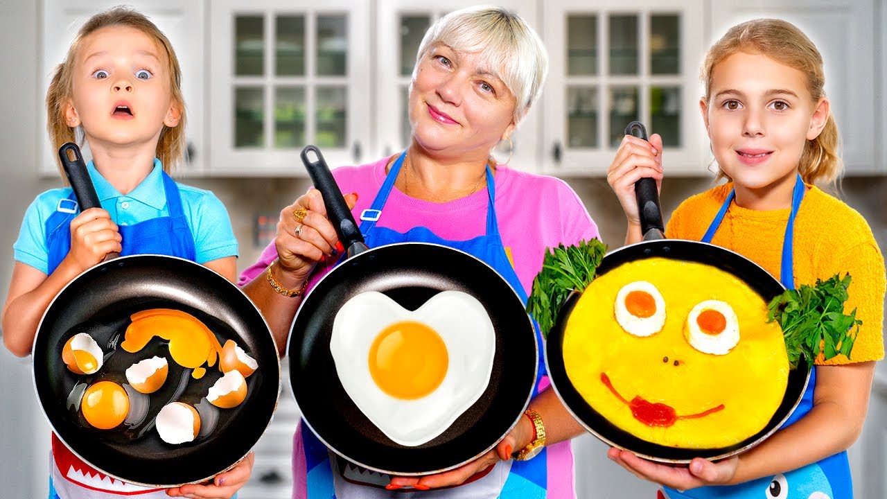 Cinq enfants d&eacute;fi de cuisine