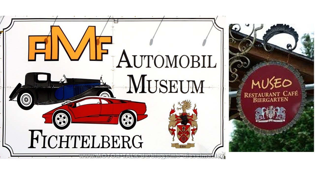 Automobilmuseum / Restaurant Museo in Fichtelberg. Oberfranken/ Fichtelgebirge, HD, Deutsch