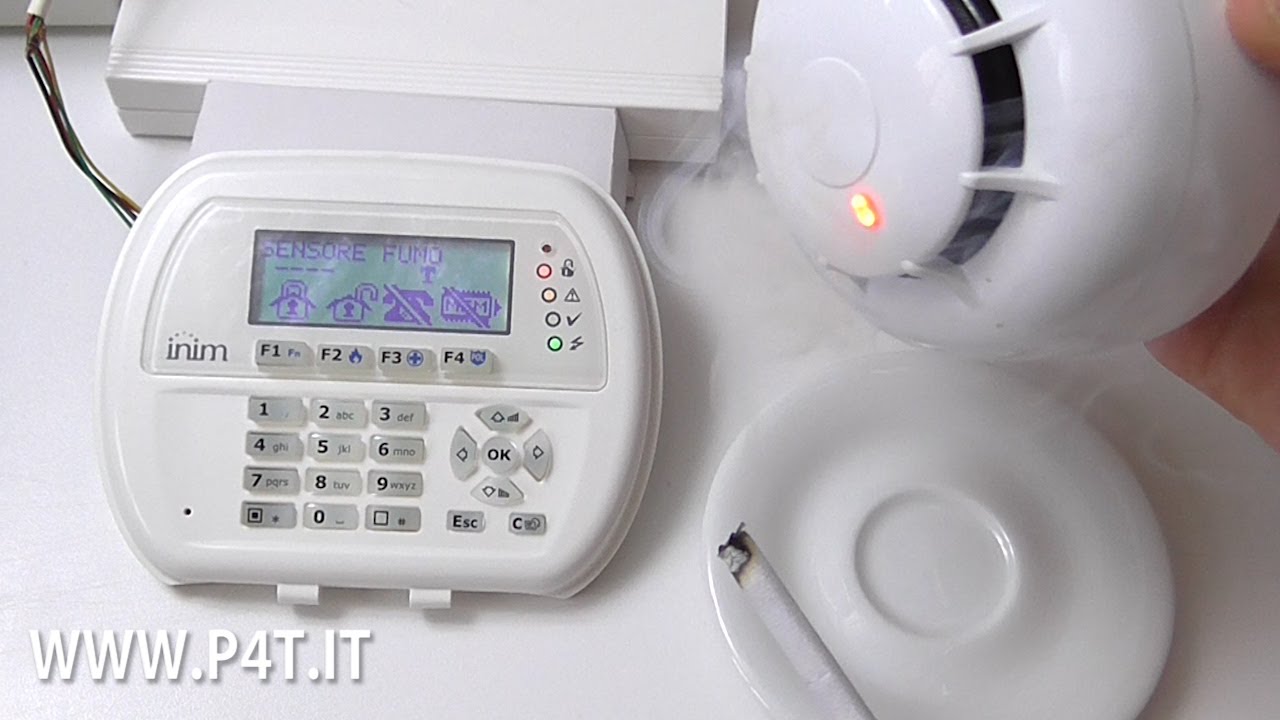 Installazione sensore di fumo wireless FD100 Inim
