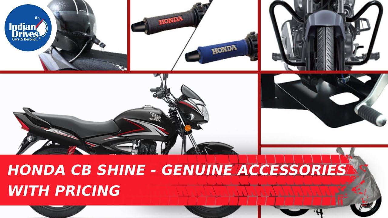 Honda CB Shine - Genuine Accessories With Pricing - Two Wheeler Accessories