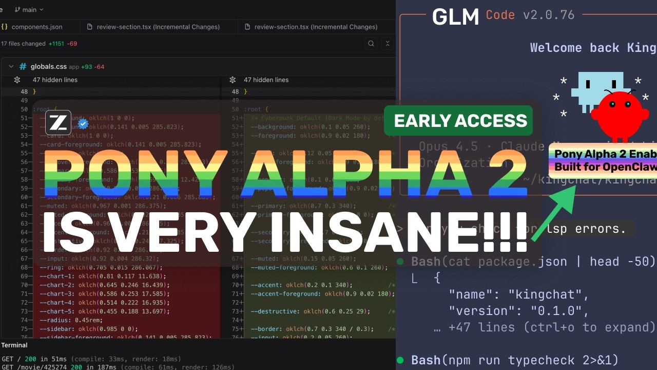 ZAI's Pony Alpha 2 (код GLM-5? Проверено): Я получил РАННИЙ ДОСТУП к этой МОДЕЛИ, СОЗДАННОЙ ДЛЯ O...