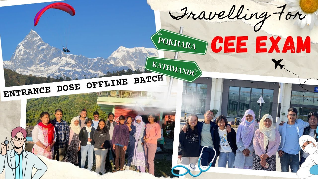 CEE Exam Vlog , Traveling From POKHARA to Kathmandu | OFFLINE In-House Batch 🥰
