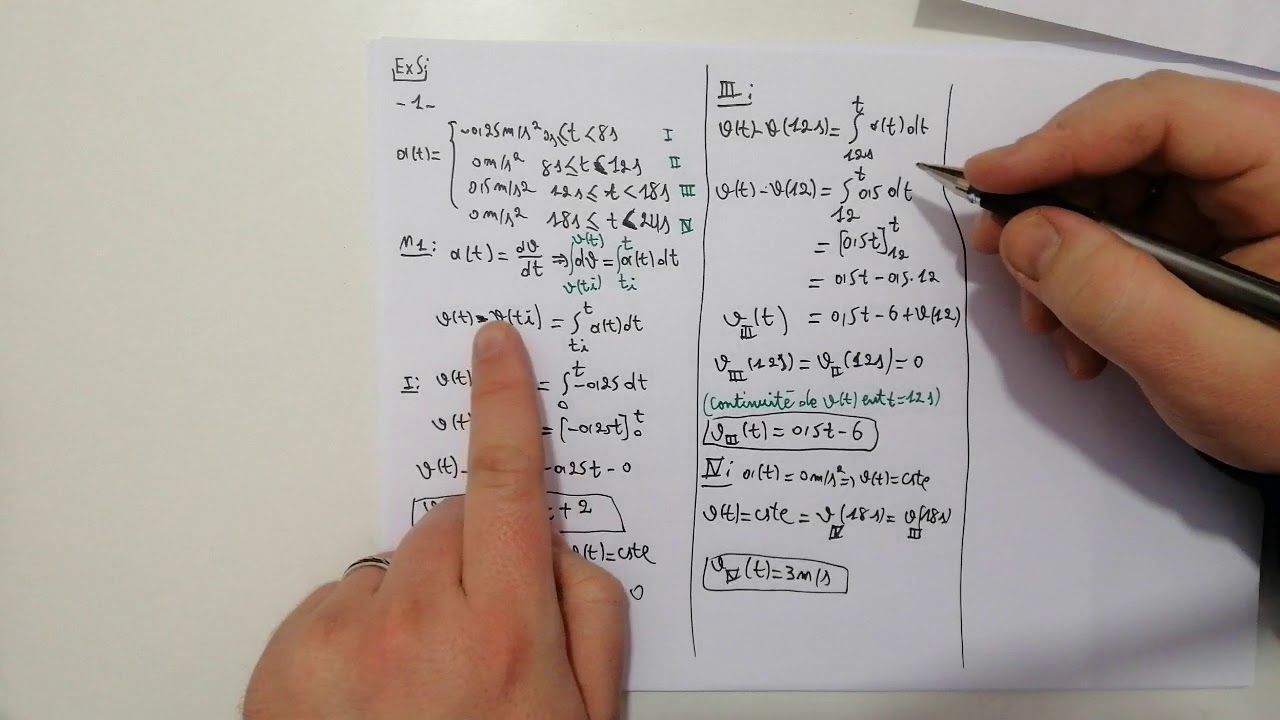 TD 4 PHYSIQUE 1 USTHB mouvement rectiligne