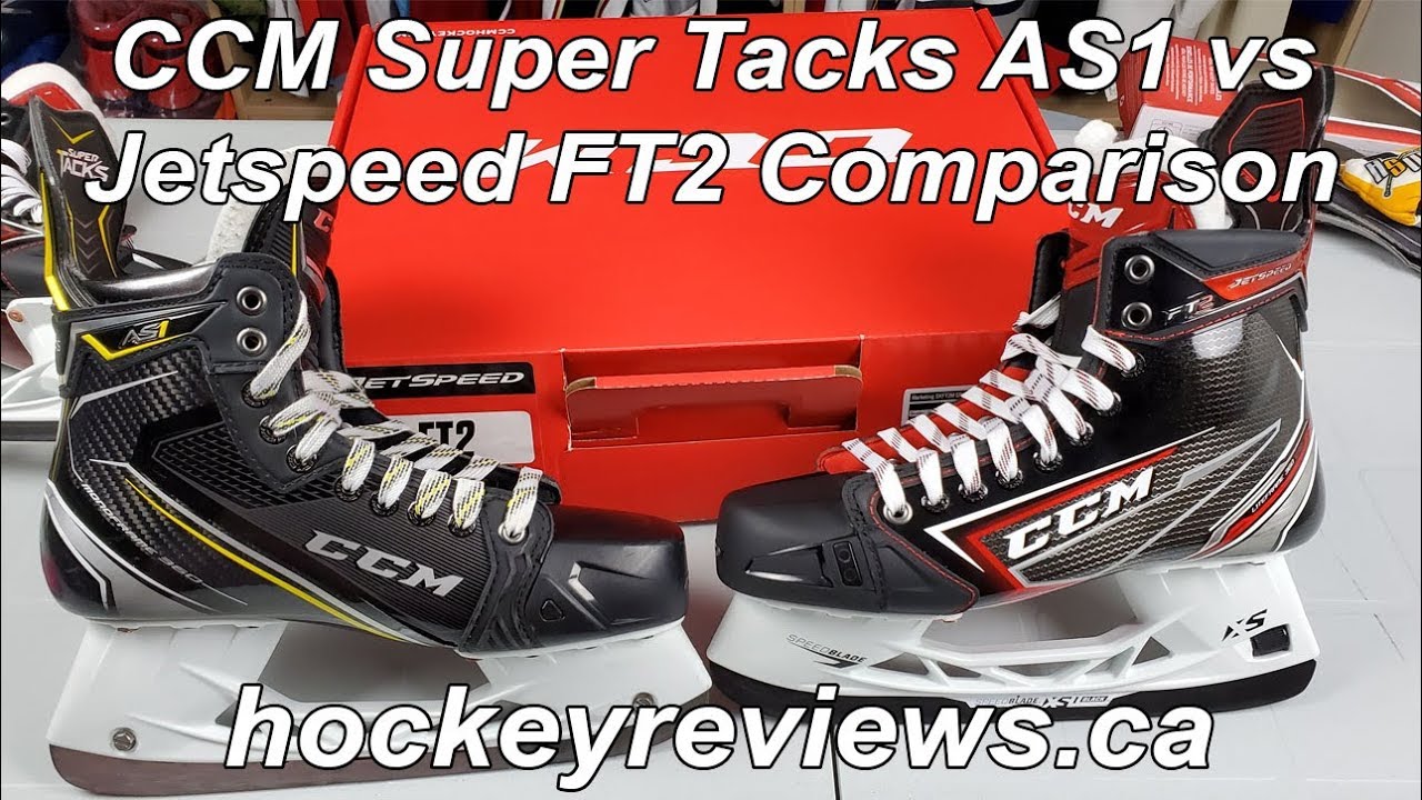 CCM Super Tacks AS1 vs Jetspeed FT2 Hockey Skate Comparison