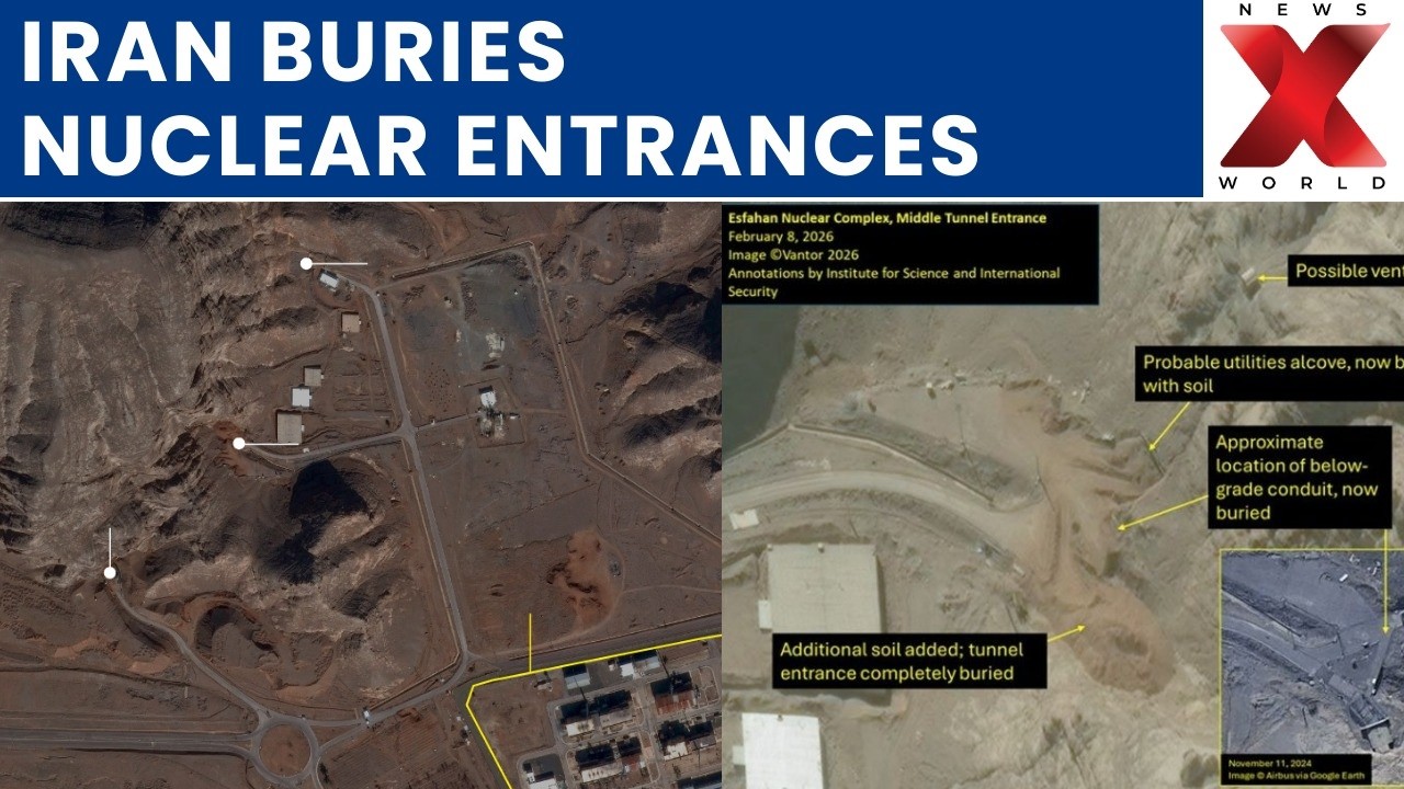 Satellite Images Reveal Iran Buries Isfahan Nuclear Entrances | NewsX World