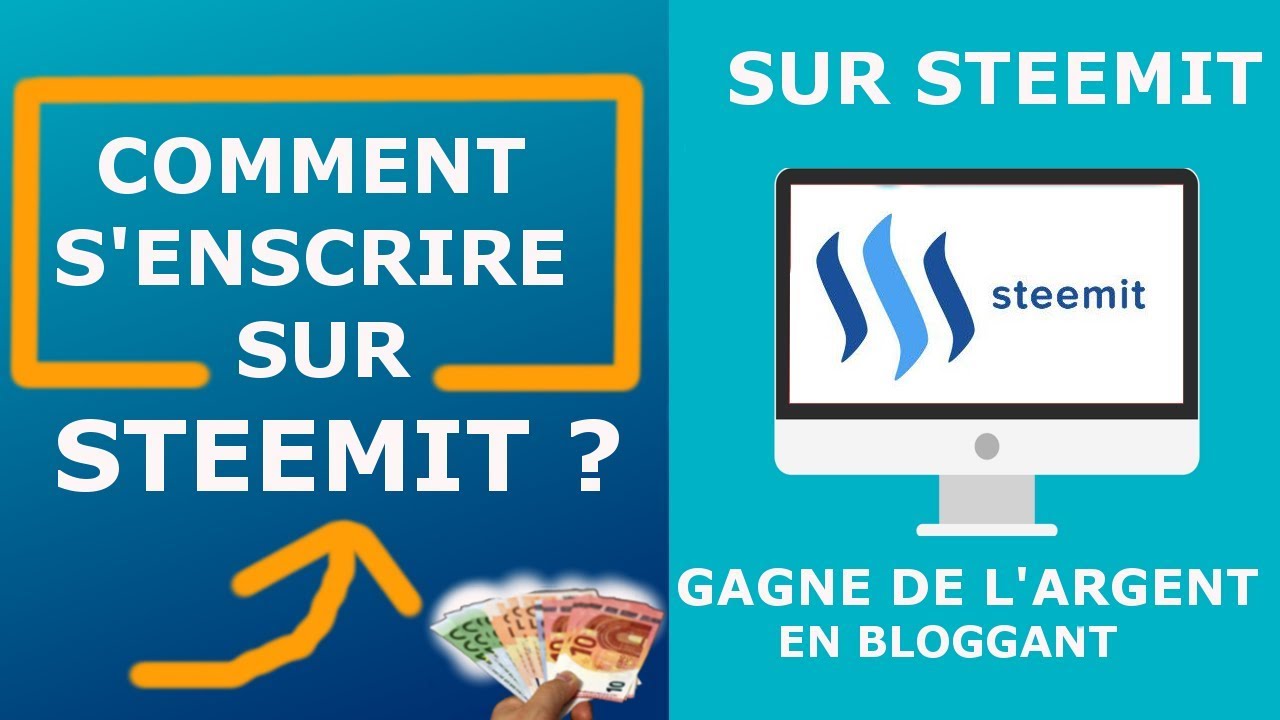Comment s'insrire sur STEEMIT la plateforme qui r&eacute;mun&eacute;re le contenu en crypto - Part1