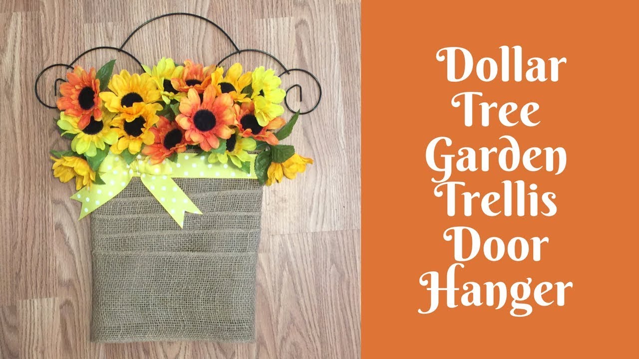 Wonderful Wreaths: Dollar Tree Garden Trellis Door Hanger