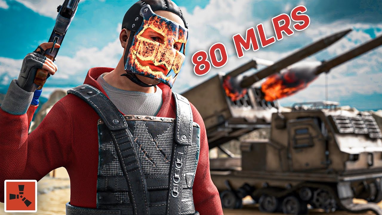 I solo online raided a zerg with 80 MLRS rockets - Rust