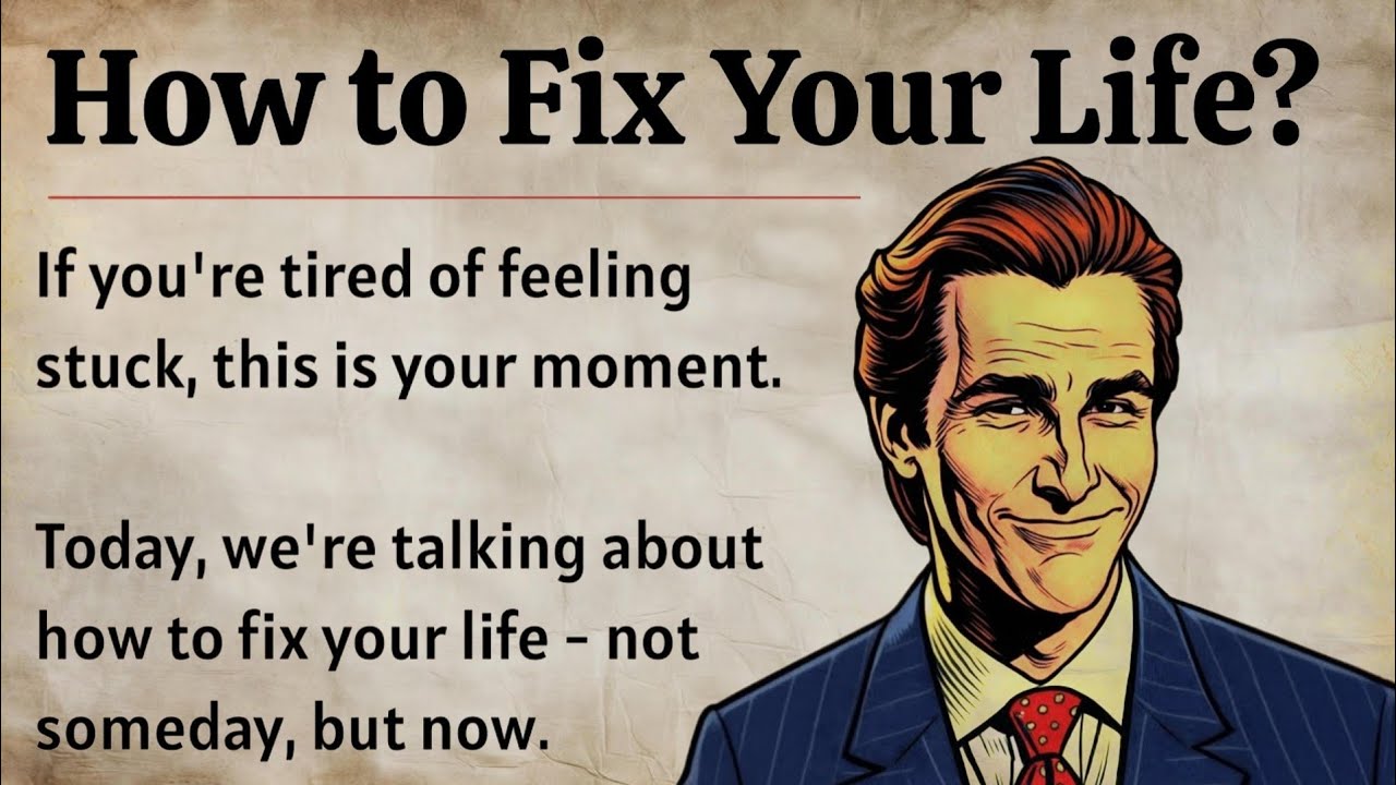 Fix Your Life - One Step at a Time || Graded Reader || Improve Your English Fluency ✅️ 
