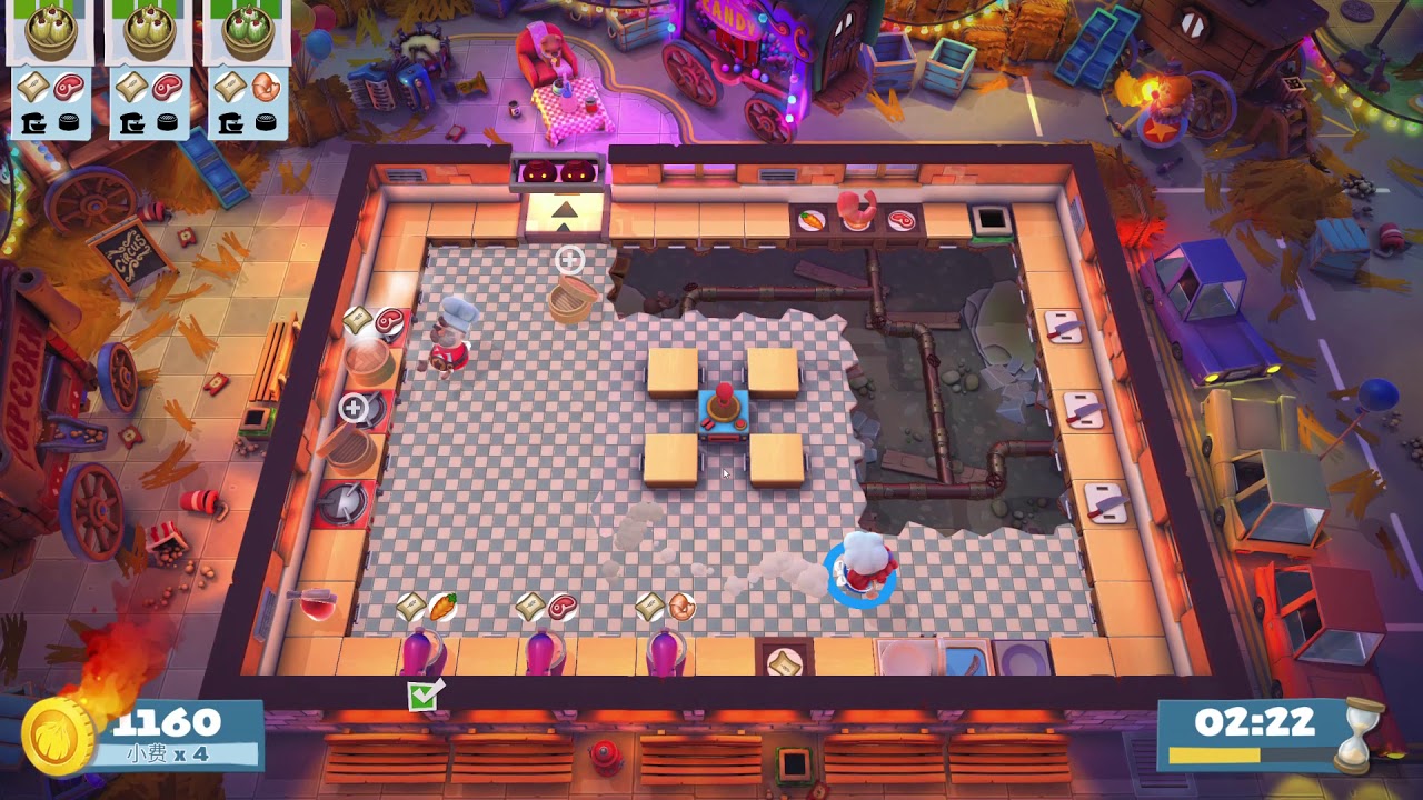 【overcooked2】carnival of chaos  kevin3 duo 2940