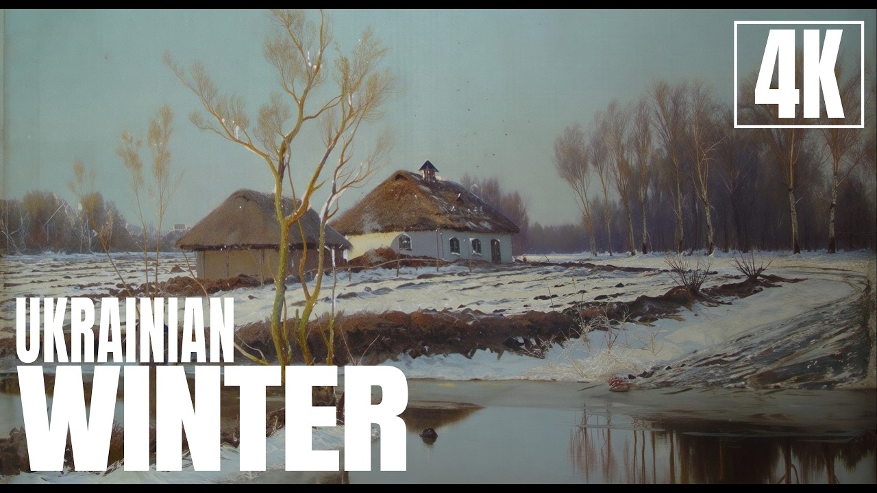 Winter Landscapes of Ukraine in 4K | Classical Art for TV