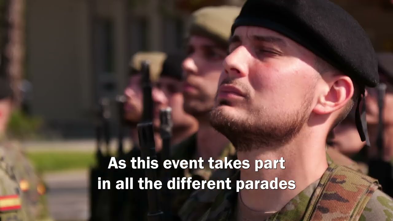 Spānijas armijas tradīcija militārās parādes laikā