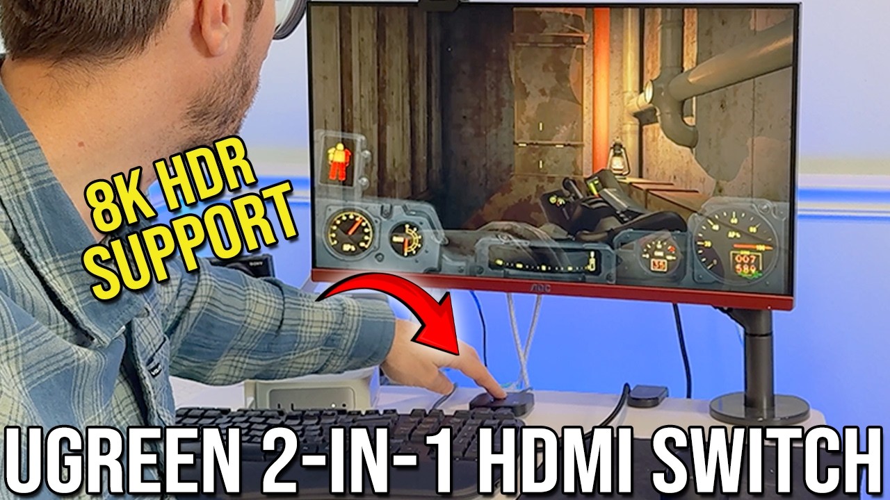 UGreen 8k 60fps HDR 2-в-1 HDMI-переключатель