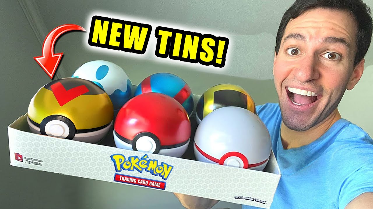 *THERE'S NEW POKEBALL TINS!* Level Ball Pokemon Cards Opening!