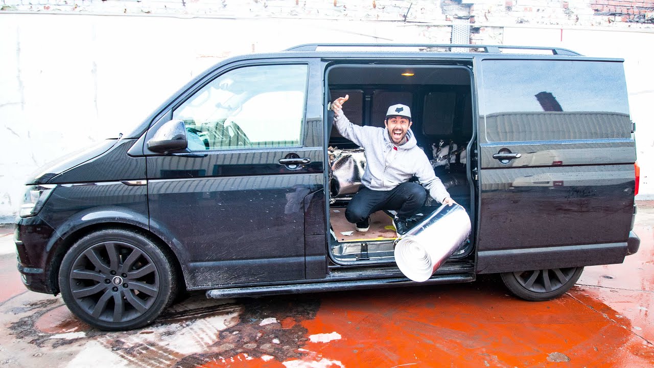 VW T6 CUSTOM VAN BUILD!! DAY 2!!