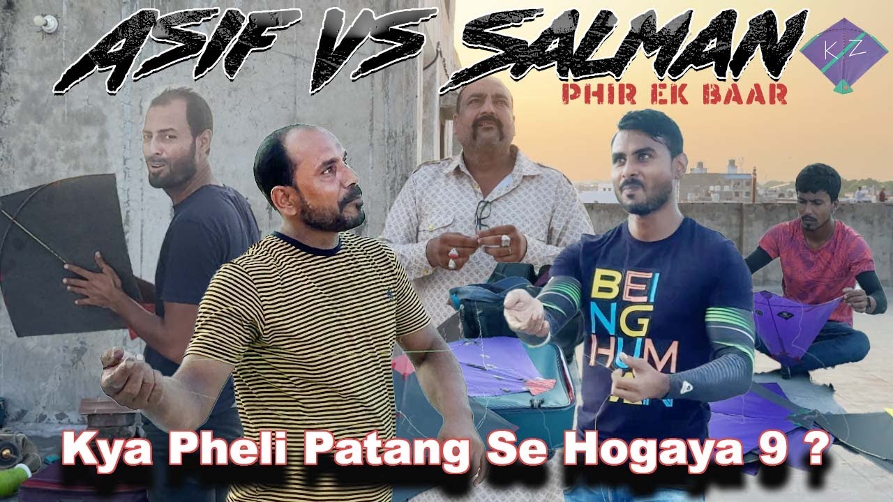 Pheli Patang Se He Hogaya 9 ? | Asif Vs Salman Rooftop Kite Fighting | Lucknow Kite Flying