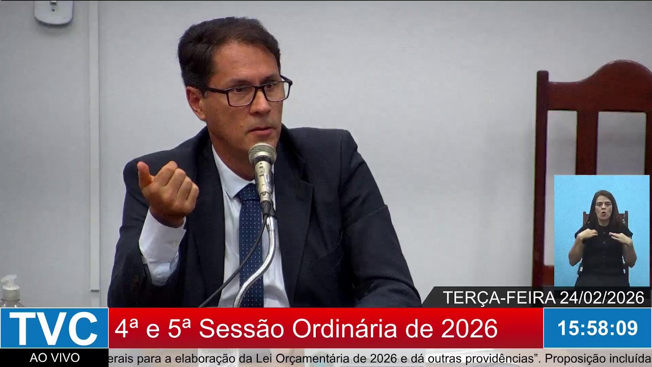 4ª e 5ª Sessão Ordinária de 2026