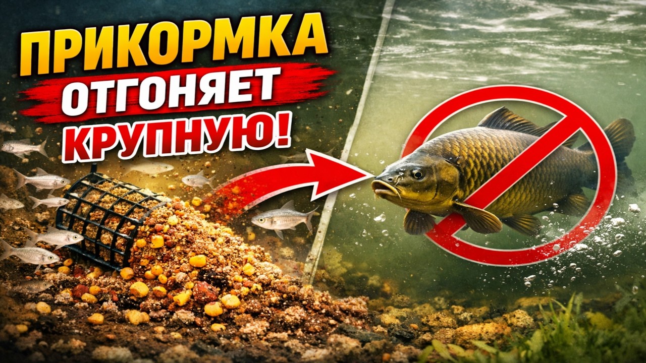 Хватит кормить МЕЛОЧЬ! Вот почему твоя прикормка ОТПУГИВАЕТ Крупную Рыбу