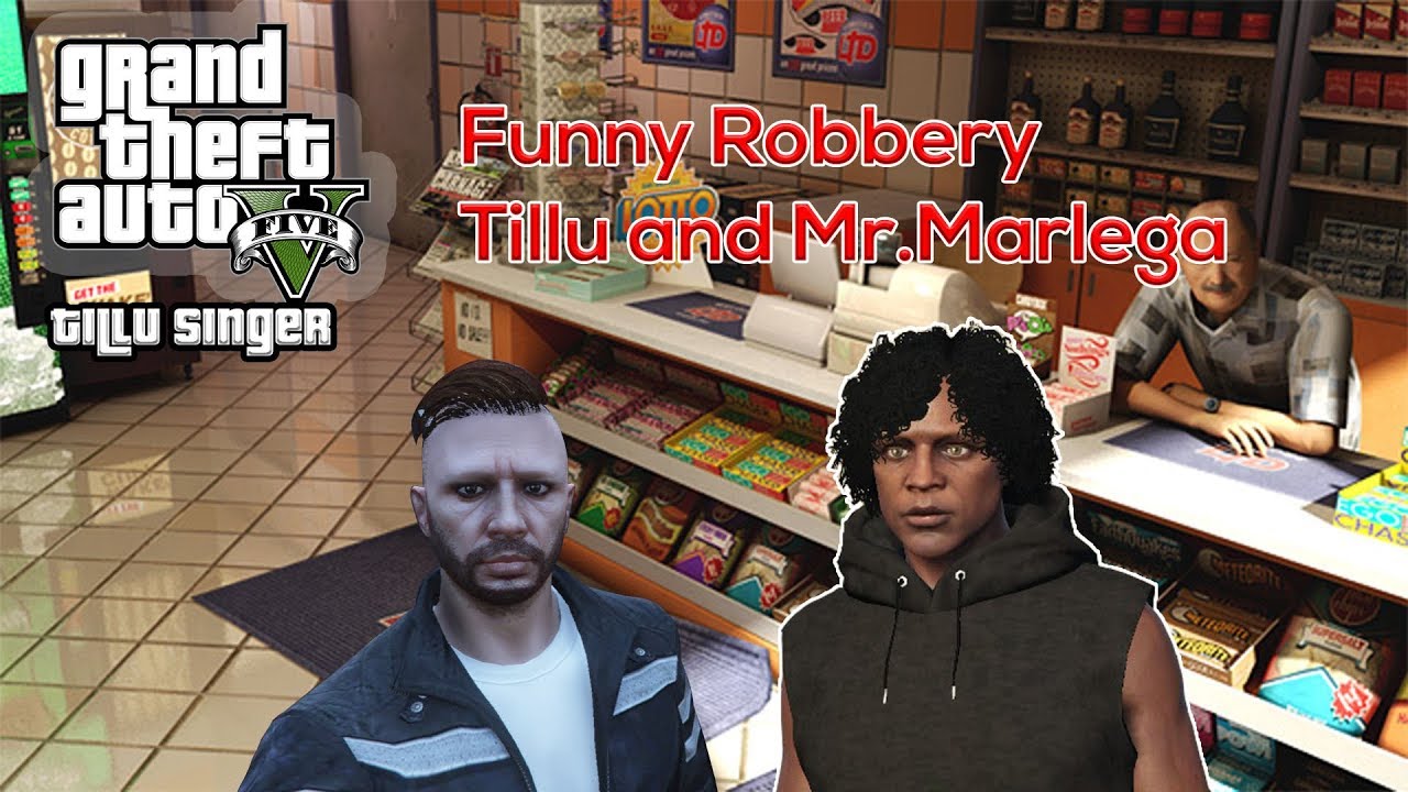 Mr.Marlega and Tillu Funny Store Robbery - Gta 5 Roleplay