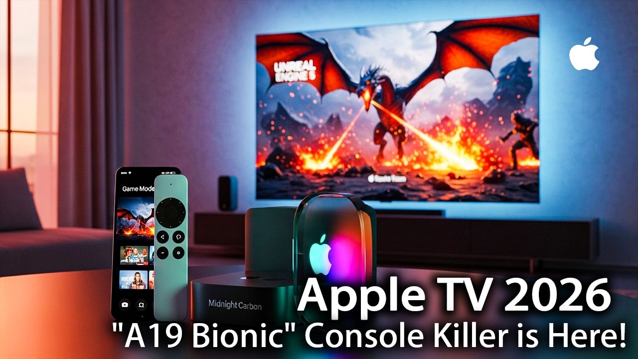 Apple TV 2026: Убийца консолей — процессор A19 Bionic — уже здесь! (Утечки в разрешении 8K)