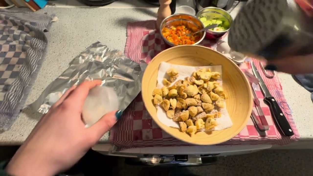 Making Kimchi Fried Rice! With deep-fried sides! POV Cooking
