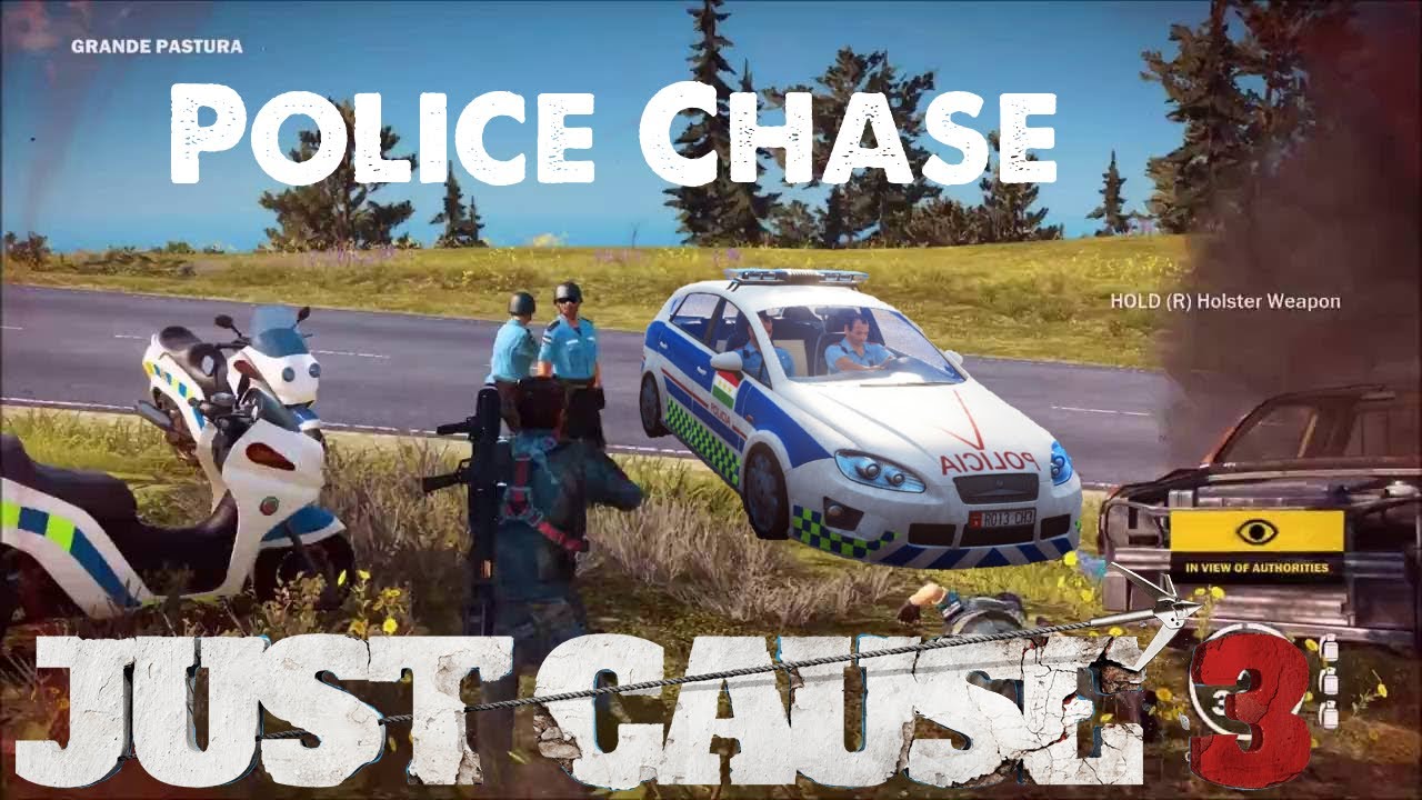 Awesome Police Chase Getaway - Just Cause 3