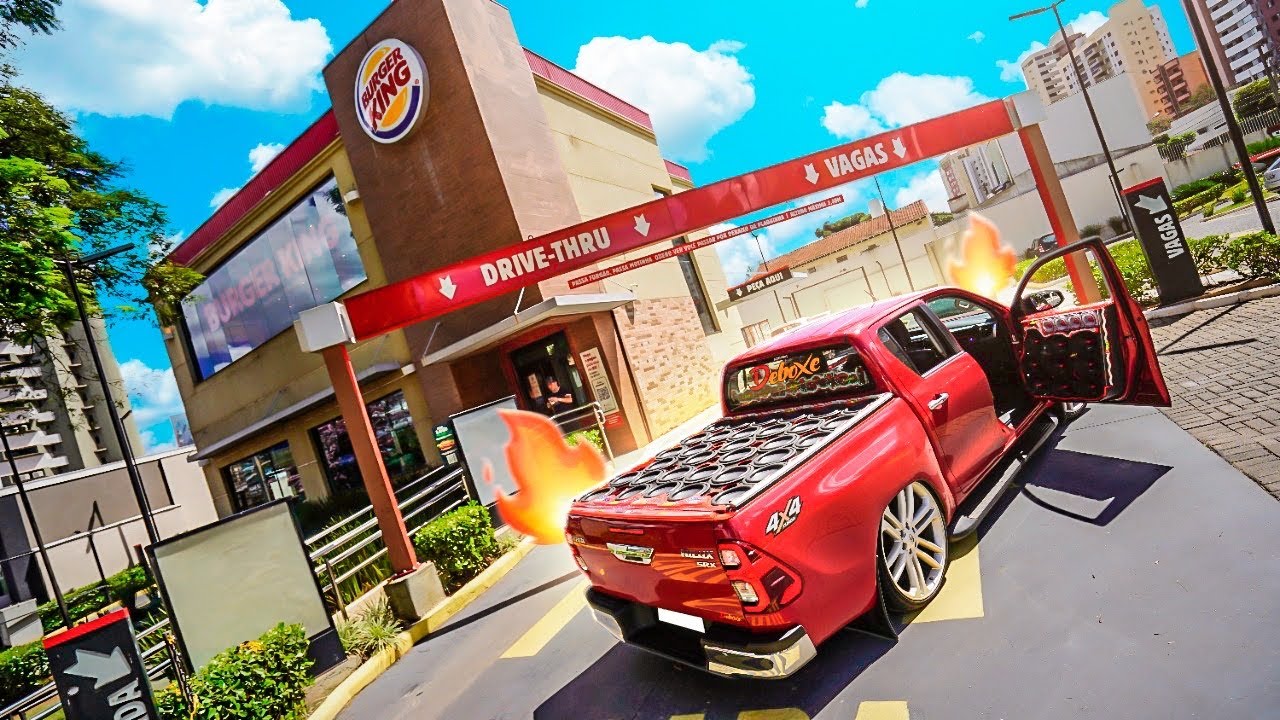 FUI NO BURGER KING DE HYLUX TOCANDO NO 12 !! * acabando com tudo * 🔉😈🔥