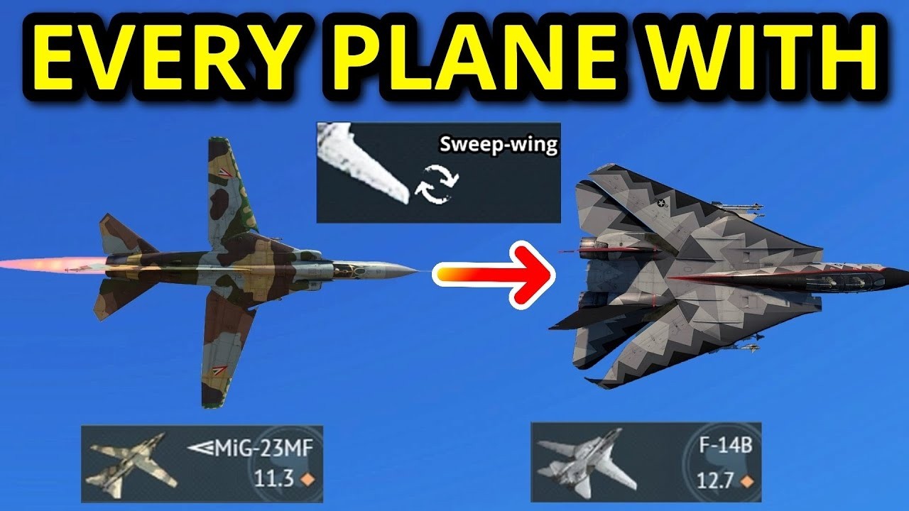 1 KILL IN EVERY PLANE WITH SWEEP-WINGS (there is more than you Think)
