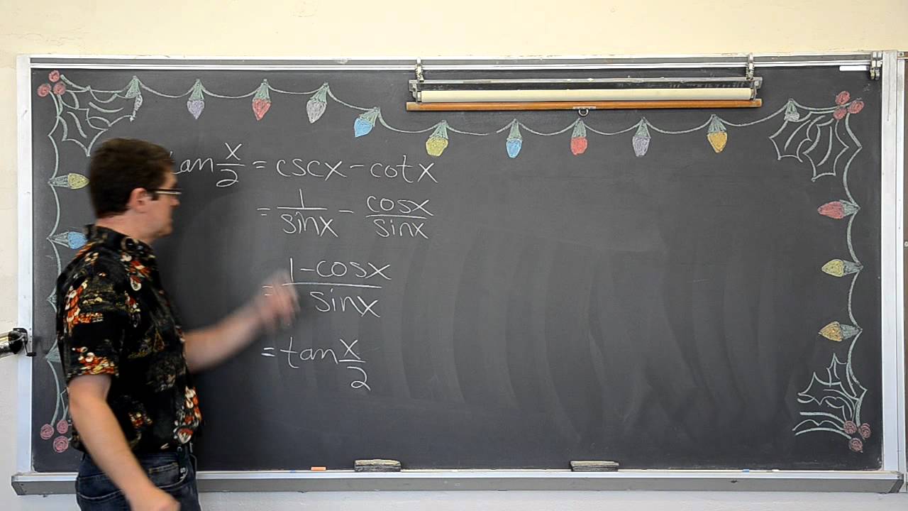 Trigonometry Proofs Involving Half and Double Angles