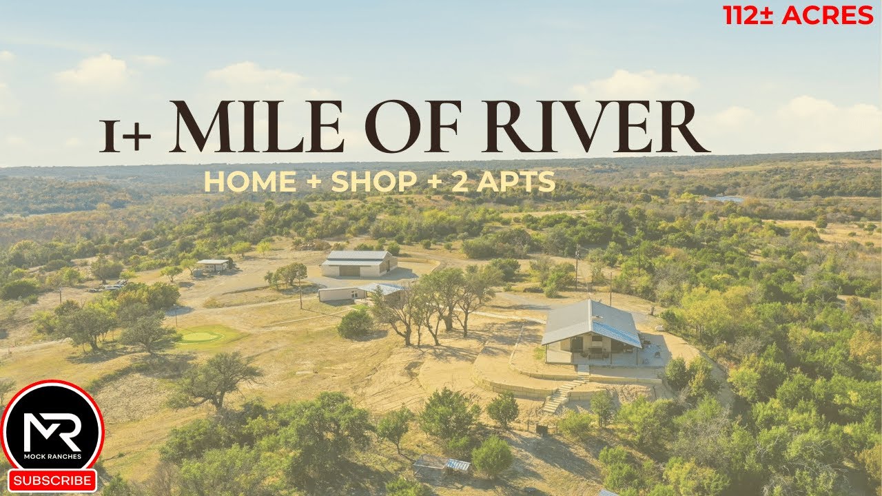 112± Acres on the North Paluxy River: Home + Shop + Guest Units | Morgan Mill, TX