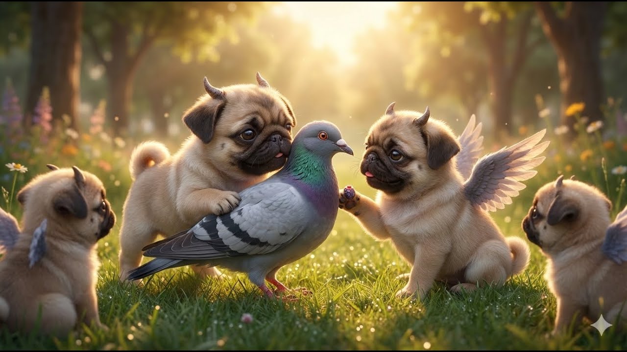 Furry Fiends Speak – Episode 37: Friendship with a Pigeon 🕊️ #WholesomeContent#AnimalFriendship