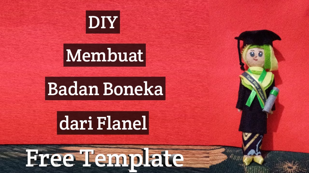 DIY Membuat Badan Boneka dari Kain Flanel