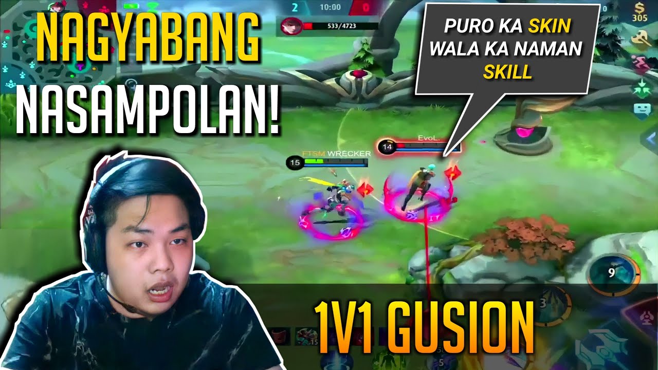 WRECKER SINAMPOLAN ANG MAYABANG NA KALABAN SA 1V1 GUSION