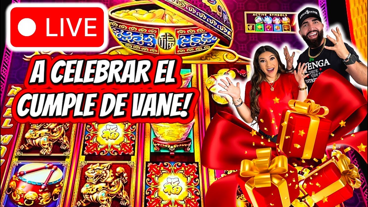 🔴EN VIVO EN EL CASINO VAMOS POR UN JACKPOT POR EL CUMPLE DE VANE!! 🥳