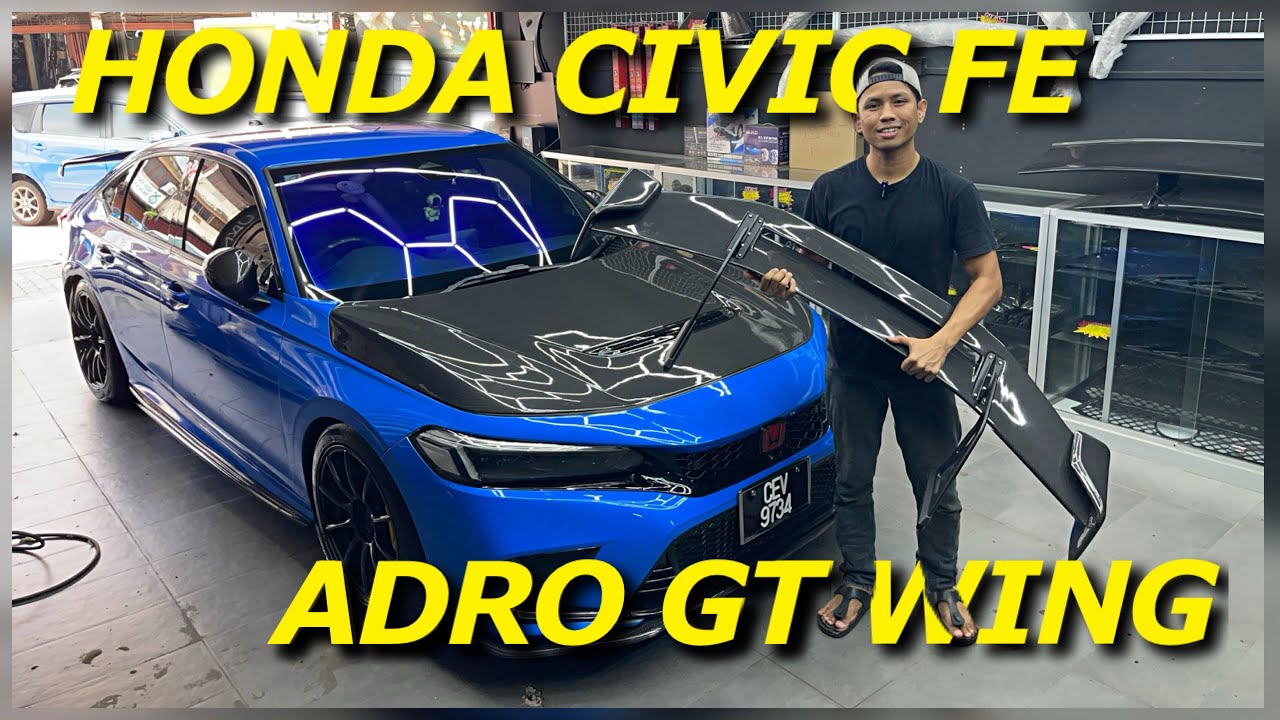 HONDA CIVIC FE PASANG ‘ADRO’ GT WING ! (Malaysian Edition)