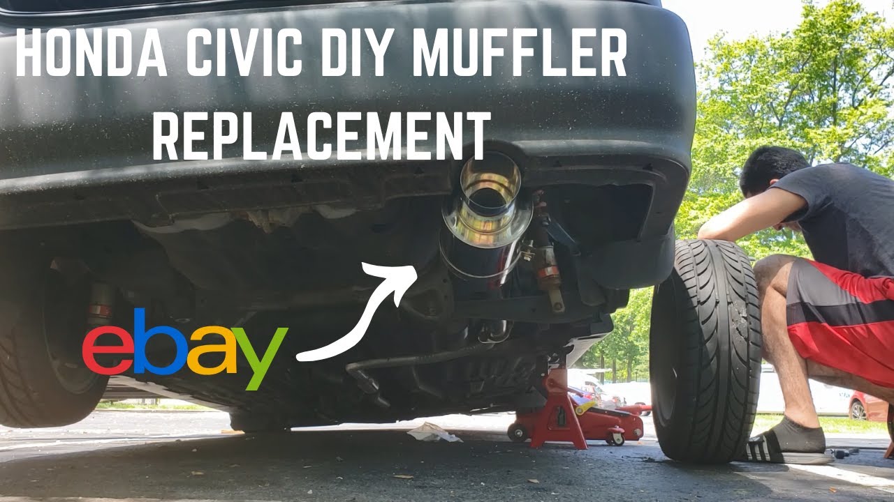 96-00 Honda Civic Muffler Replacement with a $75 eBay Muffler
