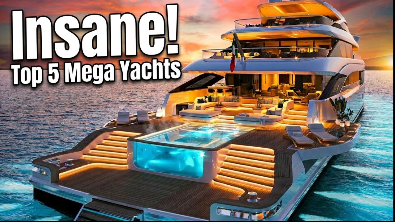 5 celebrity MEGA YACHTS with features that shouldn't be legal!