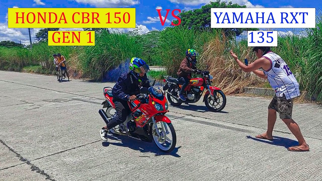 HONDA CBR 150 GEN 1 VS YAMAHA RXT 135 2stroke battle of 90's model